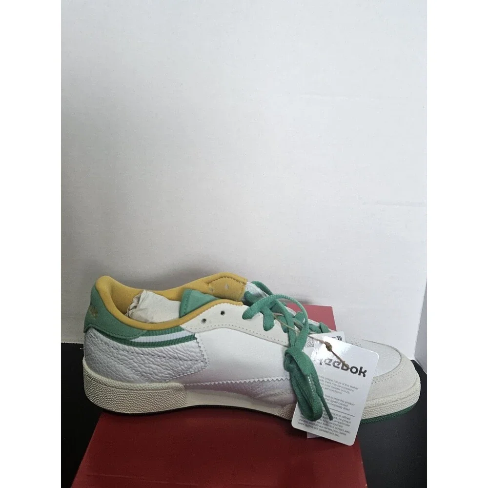 Size 9 - Reebok Club C 85 White Green Chalk Vintage